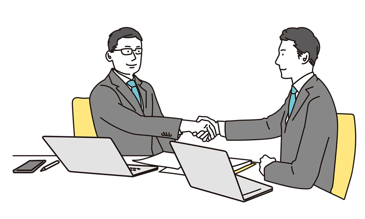 専門スタッフがお客様と面談する様子